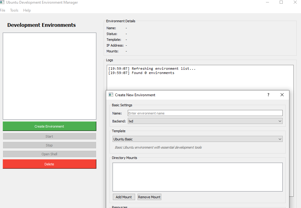 Ubuntu Dev Manager